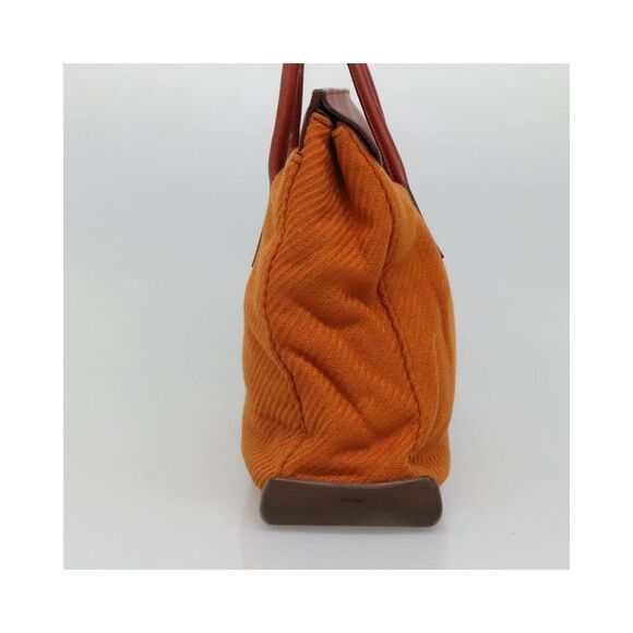 Pre Loved Prada Women Orange Tote Bags - Picture 4 of 8